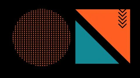 Modern Abstract Geometry Cirle Background Stock Illustration