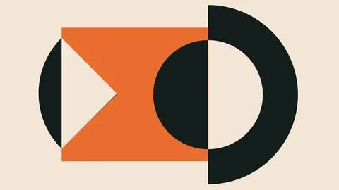 Modern Abstract Geometry with Intersecting Stock Illustration