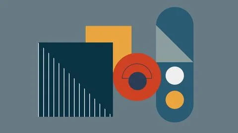 Modern Abstract Geometry with Triangle Background Stock Illustration