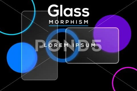 Modern Abstract Glassmorphism Background with Soft Colors PSD Template