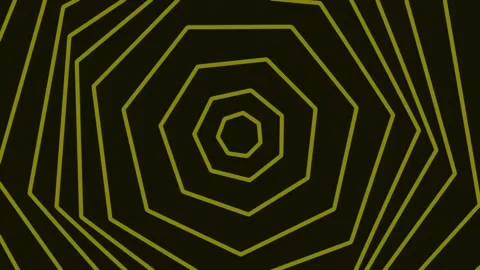 Modern Abstract Glowing Yellow Hexagonal Honeycomb Network Pattern for Tech.. Stock Footage 337161983