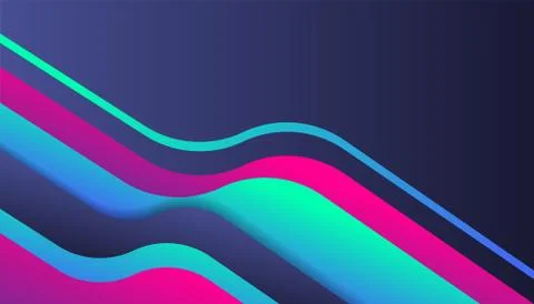 Modern abstract gradient background template, trendy shape shiny composition, Stock Illustration