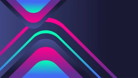 Modern abstract gradient background template, trendy shape shiny composition, Stock-Illustration