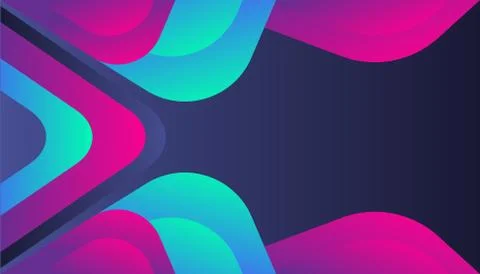 Modern abstract gradient background template, trendy shape shiny composition, Stock Illustration