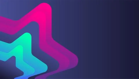 Modern abstract gradient background template, trendy shape shiny composition, Stock Illustration