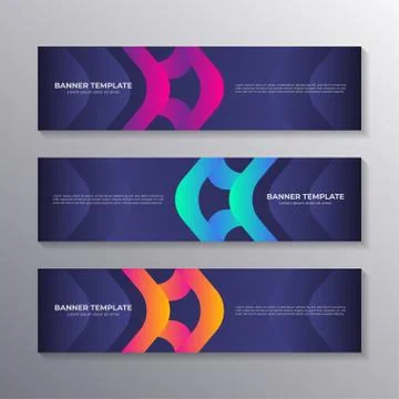 Modern abstract gradient banner template, Applicable for Banners, Header, Foo Stock-Illustration