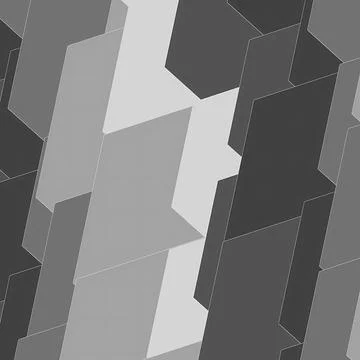 Modern Abstract Gray Geometric Background with Overlapping Polygon Shapes Illustrazione stock
