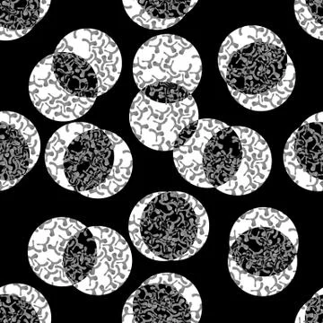 Modern abstract gray pattern with round shapes Stock Photos