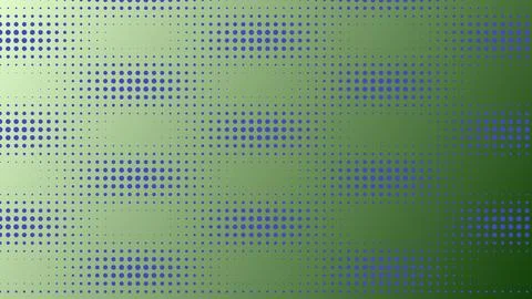 Modern Abstract Green Gradient Background with Blue Halftone Dotted Pattern.. Stock Illustration