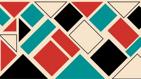 Modern Abstract Grid with Triangles Background Stock Illustration