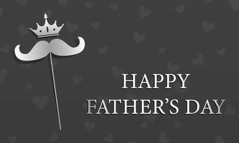 Modern Abstract Happy father's day design Illustrazione stock