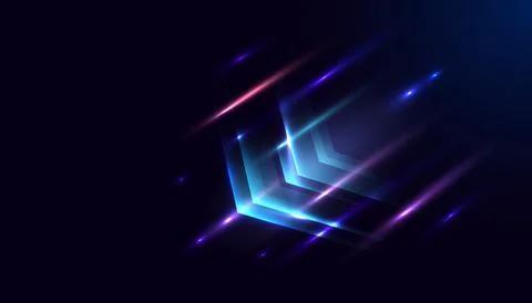 Modern abstract high-speed arrows light effect movement. Technology futuris.. Stock Illustration