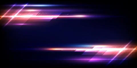 Modern abstract high-speed light effect. Technology futuristic dynamic moti.. Stock Illustration