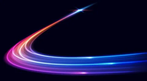 Modern abstract high-speed motion effect. Futuristic dynamic motion technol.. Stock Illustration