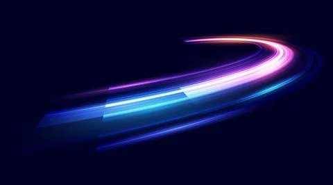 Modern abstract high-speed movement. Colorful dynamic motion on blue backgr.. Stock Illustration