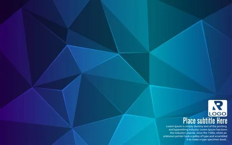 Modern abstract illustration with triangles Stock Illustration