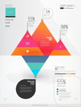 Modern, abstract infographics elements Stock Illustration