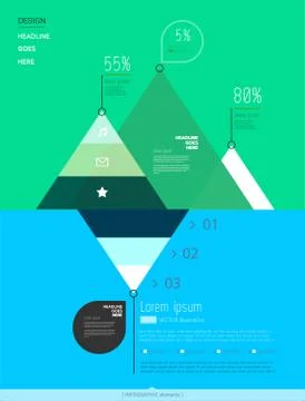 Modern, abstract infographics elements Stock Illustration
