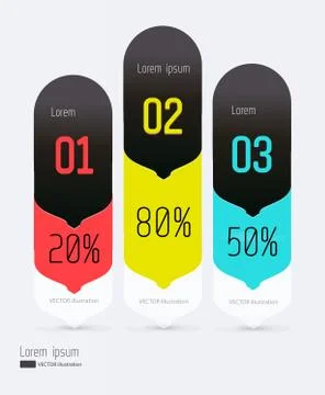 Modern, abstract infographics elements Stock Illustration