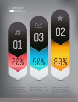 Modern, abstract infographics elements Stock Illustration