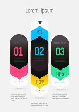 Modern, abstract infographics elements Stock Illustration