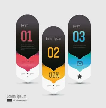 Modern, abstract infographics elements Stock Illustration