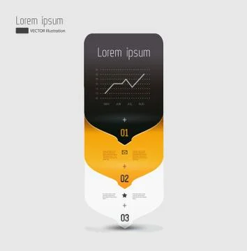 Modern, abstract infographics elements イラスト素材