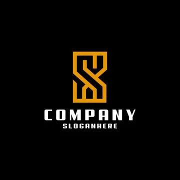 Modern abstract initial SX logo design vector Stock Illustration