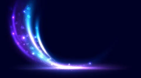 Modern abstract light lines effect. Colorful dynamic motion background. Fut.. Stock Illustration