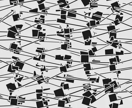 Modern Abstract Line Seamless Pattern Illustration Stock Illustration