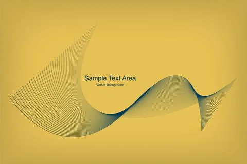 Modern Abstract Line Wave Pattern Design Stock Illustration