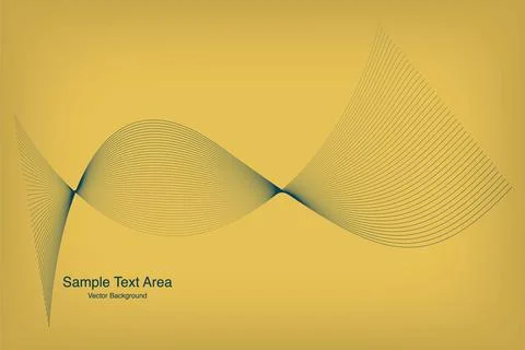 Modern Abstract Line Wave Pattern Design Stock Illustration