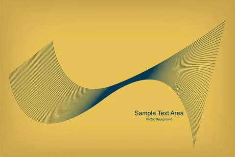 Modern Abstract Line Wave Pattern Design Stock Illustration