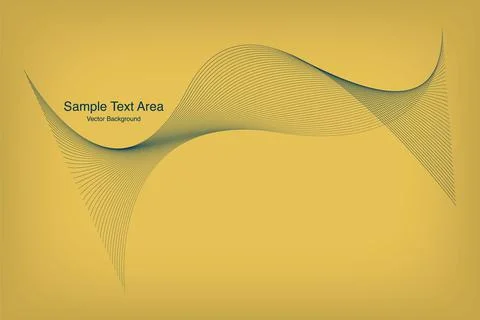 Modern Abstract Line Wave Pattern Design Stock Illustration