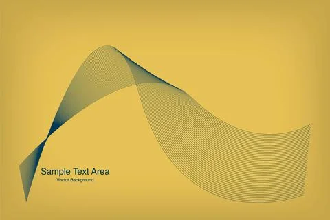 Modern Abstract Line Wave Pattern Design Stock Illustration