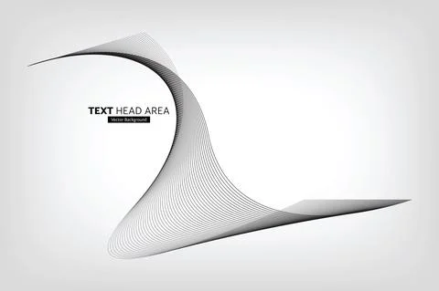 Modern Abstract Line Wave Pattern Design, Vector Background Stock Illustration