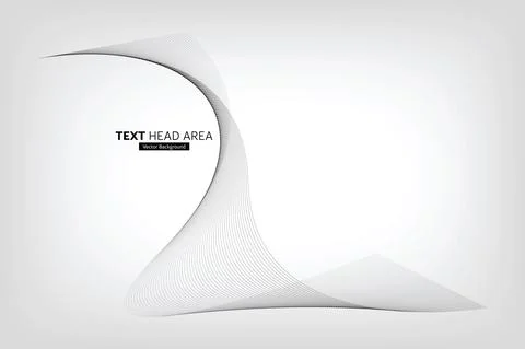 Modern Abstract Line Wave Pattern Design, Vector Background Stock Illustration