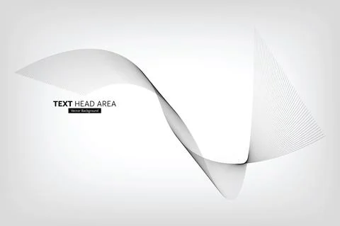 Modern Abstract Line Wave Pattern Design, Vector Background Stock Illustration