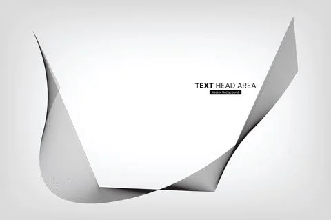 Modern Abstract Line Wave Pattern Design, Vector Background Stock Illustration