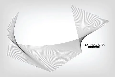 Modern Abstract Line Wave Pattern Design, Vector Background Stock Illustration