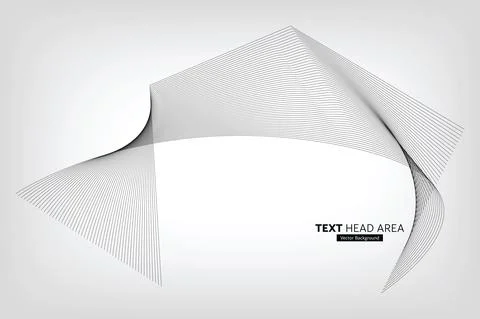 Modern Abstract Line Wave Pattern Design, Vector Background Stock Illustration