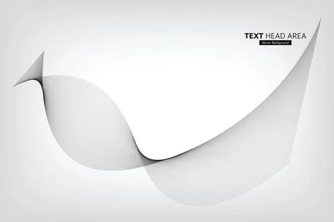 Modern Abstract Line Wave Pattern Design, Vector Background Stock Illustration