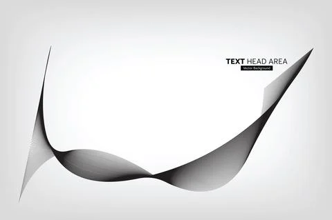 Modern Abstract Line Wave Pattern Design, Vector Background Stock Illustration