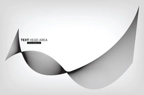 Modern Abstract Line Wave Pattern Design, Vector Background Stock Illustration