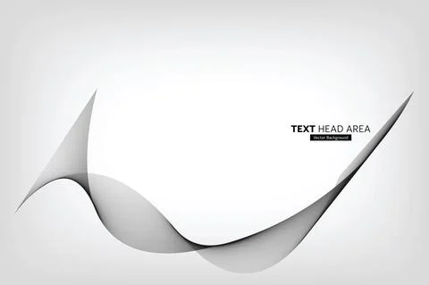 Modern Abstract Line Wave Pattern Design, Vector Background Stock Illustration