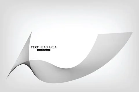 Modern Abstract Line Wave Pattern Design, Vector Background Stock Illustration