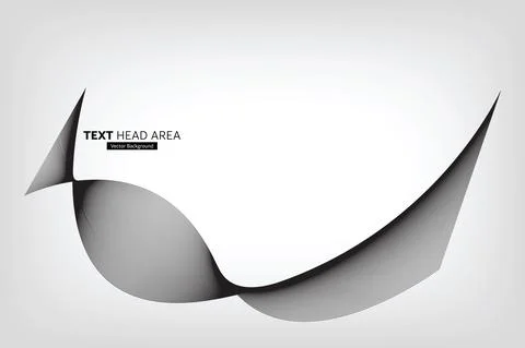 Modern Abstract Line Wave Pattern Design, Vector Background Stock Illustration