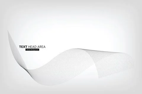 Modern Abstract Line Wave Pattern Design, Vector Background Stock Illustration