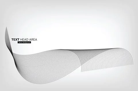 Modern Abstract Line Wave Pattern Design, Vector Background Stock Illustration