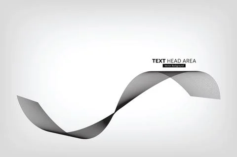 Modern Abstract Line Wave Pattern Design, Vector Background Stock Illustration